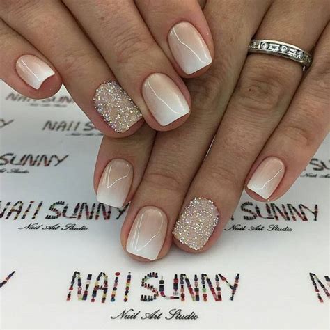 ombre nails nude and white|40 Beautiful Ideas of Nude Ombre Nails to Try ASAP